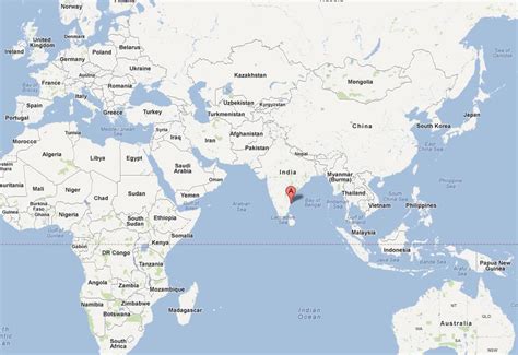 Chennai world map - Chennai on world map (Tamil Nadu - India)