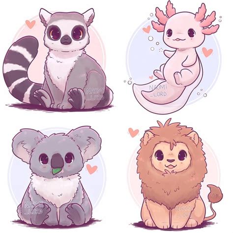 Naomi Lord on Instagram: “ 🌸 a few of my most recent kawaii animals!! 🌸 ...