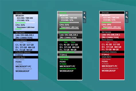 System Monitor Windows 10 Gadget - Win10Gadgets