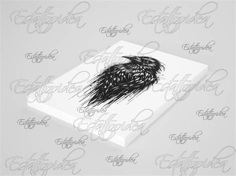 Raven Tattoo Raven Tattoo Design Raven Drawing Black Crow Bird Tattoo ...