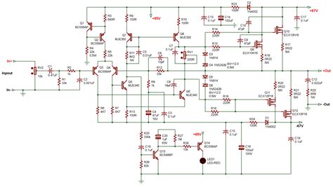 200w Mosfet Audio Amplifier Circuit Diagram