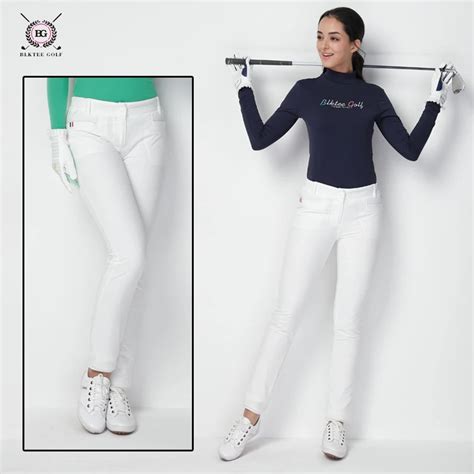 Golf Pants for Ladies Elastic Cotton Warm Pants Women Trousers Autumn ...