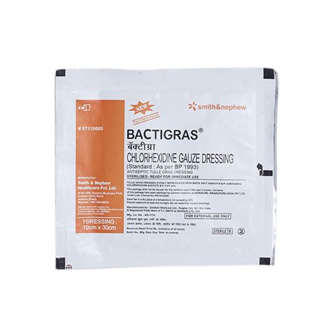 Smith Nephew Bactigras Dressing Size- 15 Cm X 100 Cm(1, 53% OFF