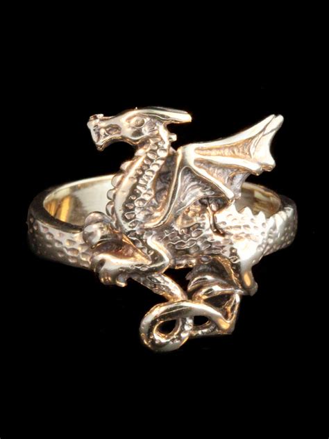 Flat Dragon Ring Jewelry