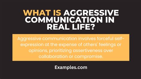 Aggressive Communication in Real Life: Examples, PDF