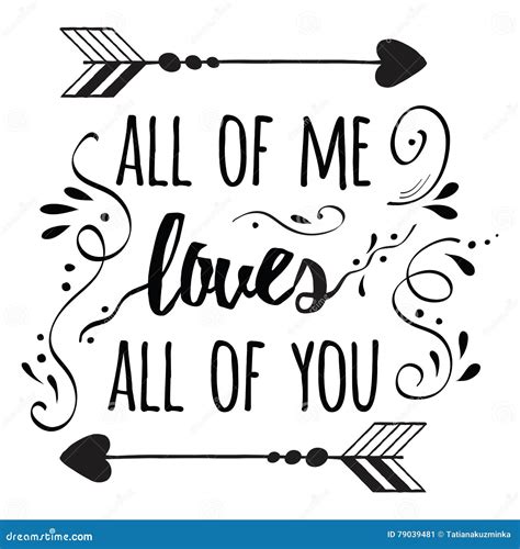 Romantic Poster With Handlettering Cartoon Vector | CartoonDealer.com ...