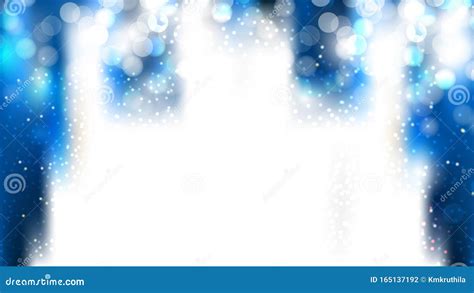 Abstract Blue and White Blurry Lights Background Vector Art Stock ...