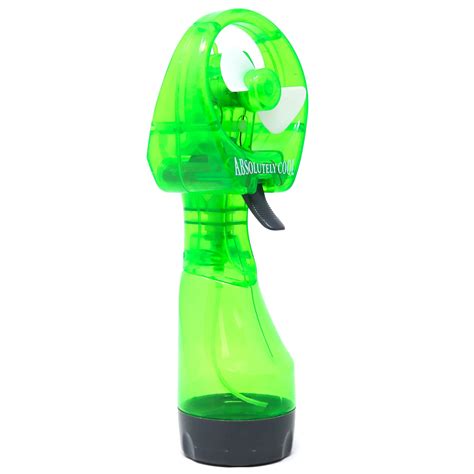 Retailery Portable Battery Operated Water Misting Cooling Fan Spray Bottle, Green - Walmart.com