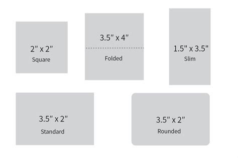 What is the Standard Business Card Size | Fotor