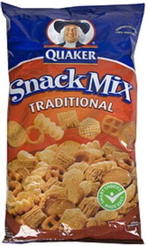 Quaker Traditional Snack Mix - 9 oz, Nutrition Information | Innit