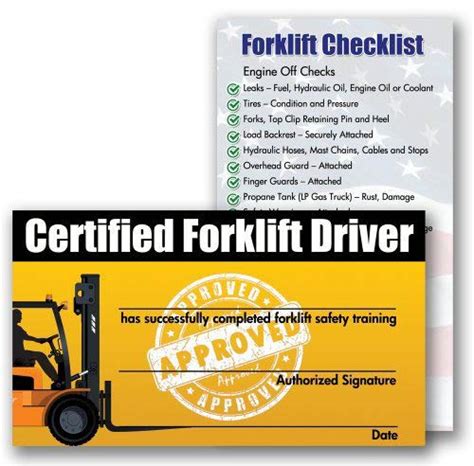 Buy Forklift Certification Training Cards (Package of 10) Online at ...