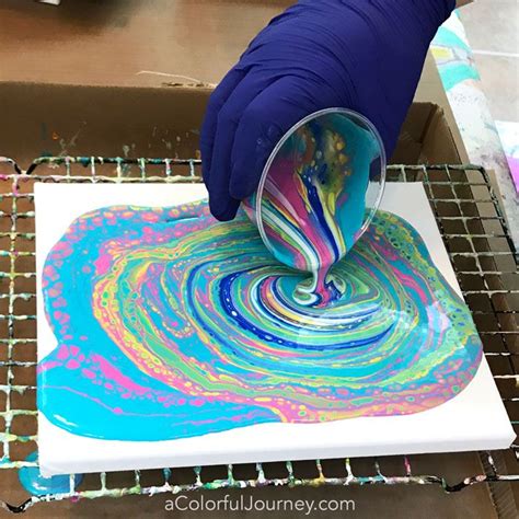 Paint Pouring FUNdamentals Workshop - Carolyn Dube | Pouring painting, Acrylic pouring art, Drip ...