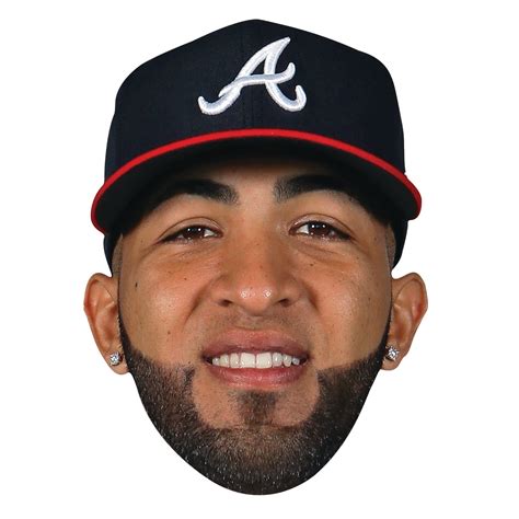 Fathead Atlanta Braves: Eddie Rosario Cutout - MLB Big Head 23"W x 32"H ...