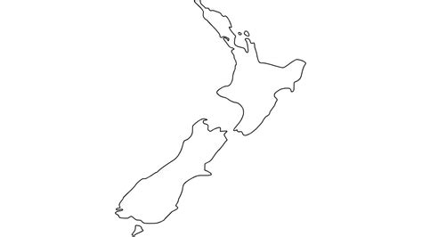 New Zealand Map Outline Coloring || How to Draw Map of New Zealand - YouTube