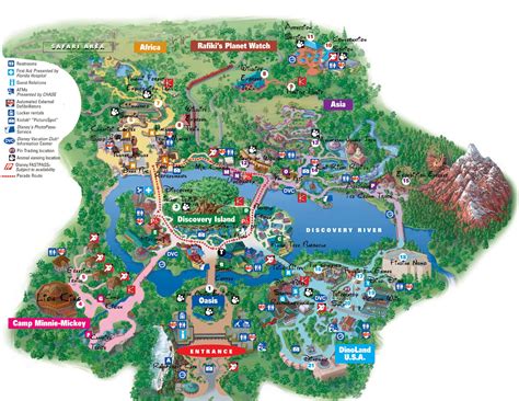 Disney World Adventure: Disney Animal Kingdom Map