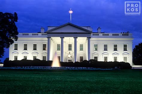 The White House at Night - Fine Art Photo by Andrew Prokos