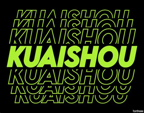 Kuaishou Text Effect and Logo Design Social Network