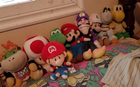 Current Mario plush collection! (MP5 Peach and Wario on the way!) : r ...