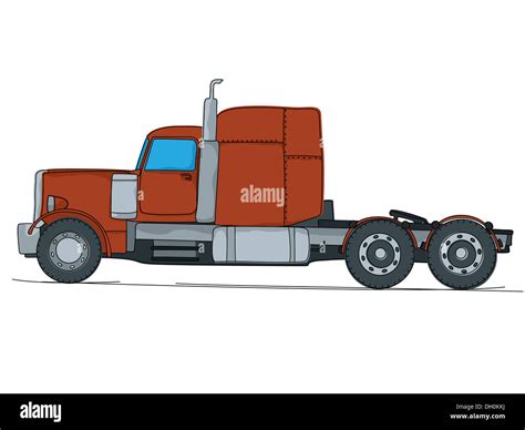 Big truck cartoon Stock Photo - Alamy