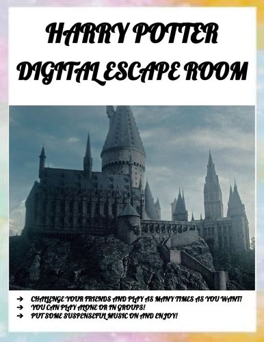 HARRY POTTER DIGITAL ESCAPE ROOM! | Teaching Resources