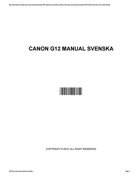 Canon g12 manual svenska by WesleyLamb4850 - Issuu