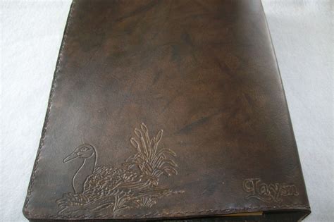 Hand Made Custom Leather Left-Handed Business Binder And Portfolio by Kerry's Custom Leather ...