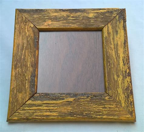 Frame - distressed yellow paint - 1. Wood Workshop, Craft Stalls ...