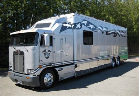 Luxury RV Kenworth Cabover | Custom trucks, Kenworth trucks, Big trucks