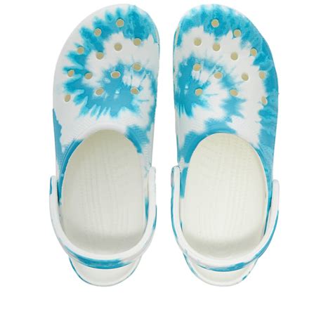 Crocs Classic Tie Dye Graphic Clog Digital Aqua | END. (US)