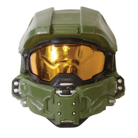 Master Chief Adult Mask Halo XBOX John-117 Mask Halloween Green Costume Gift - Walmart.com ...