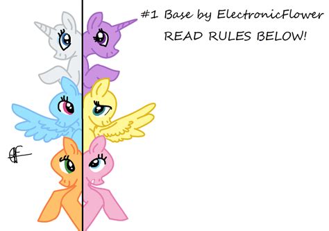 Mlp mane 6 base #1 by ElectronicFlower! ReadRules! by ...