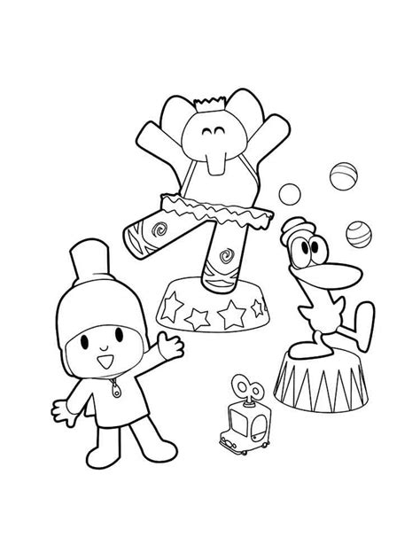 Pocoyo coloring pages