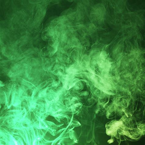 Dark Green Smoke Cloud Background by Floriana