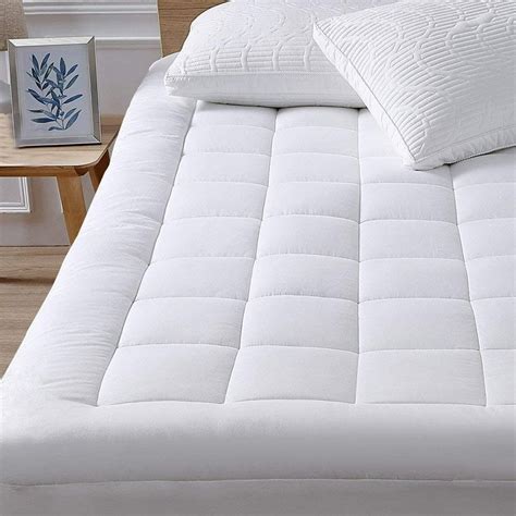 oaskys King Mattress Pad Cover Cooling Mattress Topper Cotton Top ...