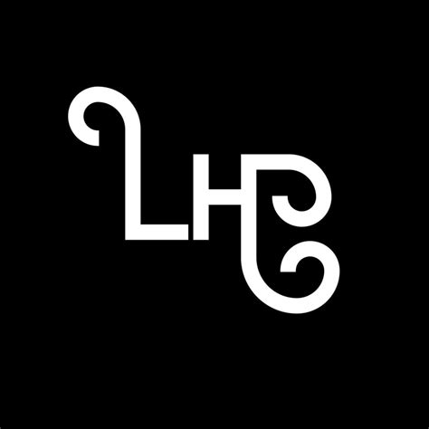 LH Letter Logo Design. Initial letters LH logo icon. Abstract letter LH minimal logo design ...