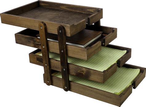 Best desk organizer tray stackable wood - Your House