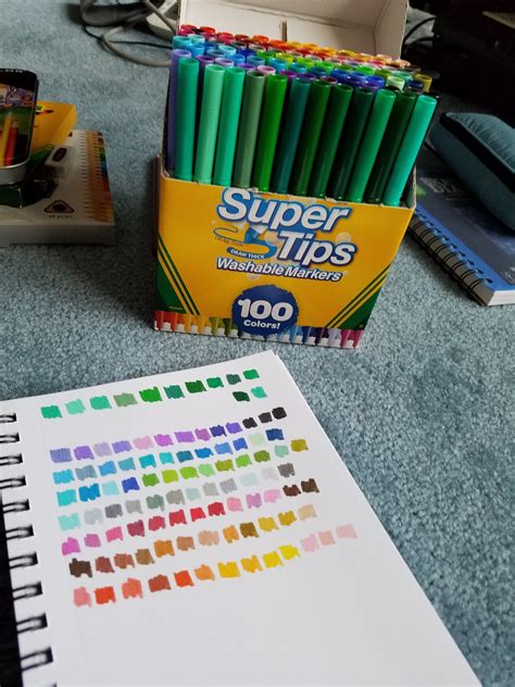 Super Tips Washable Markers Crayola 100 Count Drawing & Painting Crafts