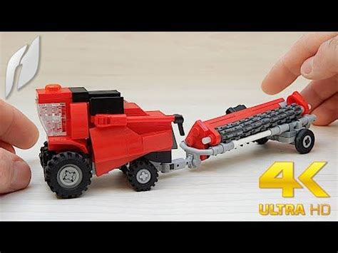 Small Lego Combine Harvester with Header Trailer (MOC - 4K) | Lego ...