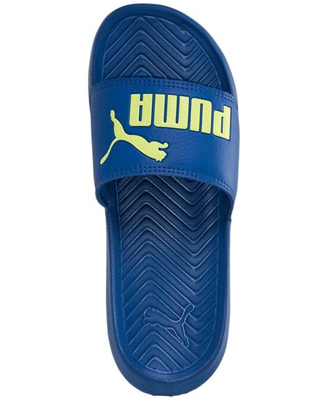 Puma Boys' Popcat Slide Sandals from Finish Line - Macy's