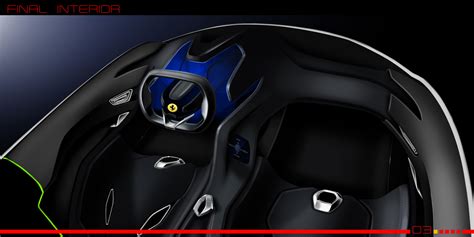 Ferrari supercar interior :: Behance