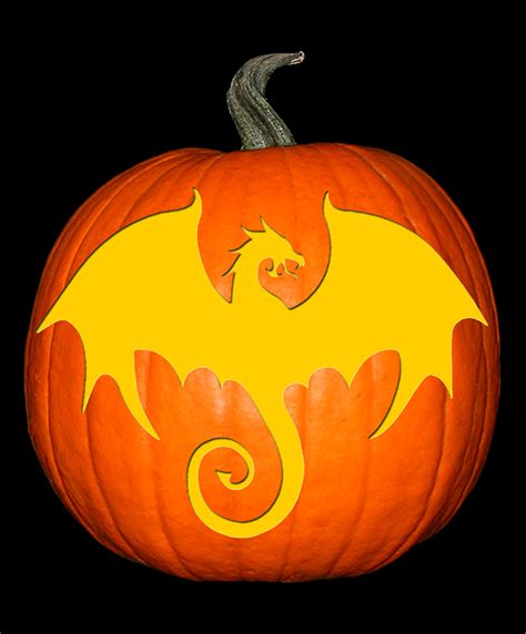 Dragon | The Custom Punkin Stencil Co. | Halloween pumpkin designs, Pumpkin etching, Pumpkin stencil