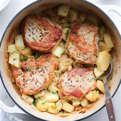 Pork and Sauerkraut (German Pork Chops) - Cook At Home Mom