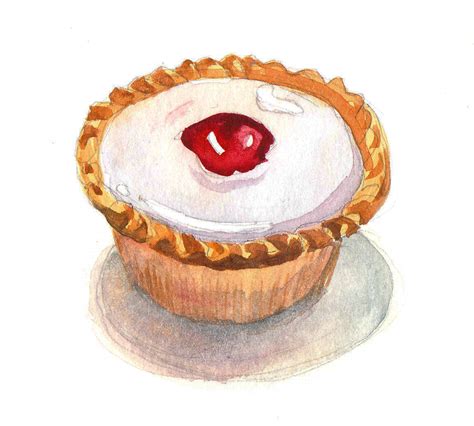 lineandwash: Bakewell tart