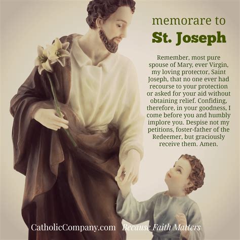 Memorare prayer to st joseph – Artofit