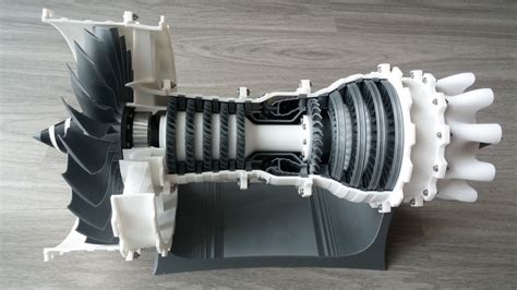 Model of the Week: 3D Printable High-Bypass Jet Engine [Mach 8 ...