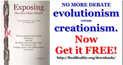 Debate is Over: Evolutionism versus Creationism - Real Reality