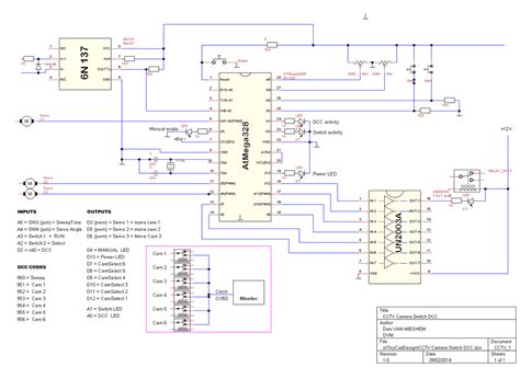 CCTV Camera Controller - ATMel DCC Goodies