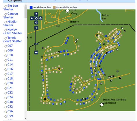 Turkey-Run-Campground-Chooser - Turkey Run State Park