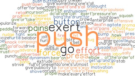 PUSH: Synonyms and Related Words. What is Another Word for PUSH? - GrammarTOP.com