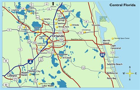 Location - Qgo Places - Central Florida Attractions Map - Printable Maps